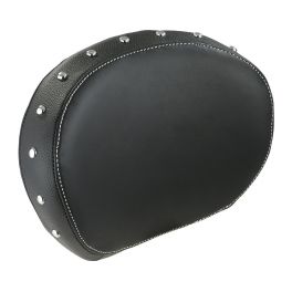 Indian Genuine Leather Passenger Backrest Pad - Black - IND287966602