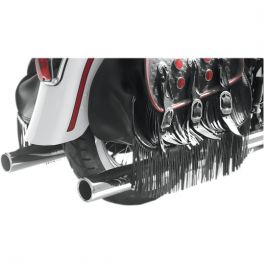 CHROME ROLLED-EDGE STRAIGHT-CUT MUFFLERS 1801-0371 CHROME ROLLED-EDGE STRAIGHT-CUT MUFFLERS 1801-0371