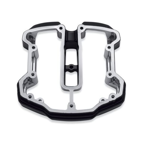 Harley Gloss Black & Red Engine Rocker Boxes Cover 17-23 Touring / Softail M8