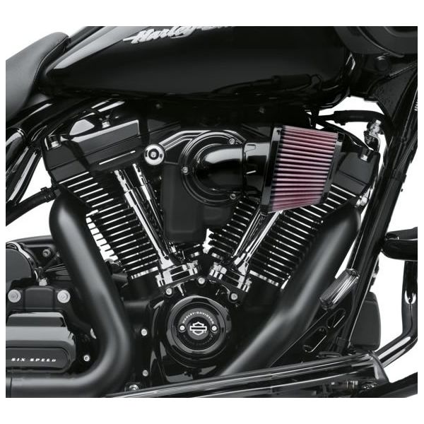 Harley Gloss Black & Red Engine Rocker Boxes Cover 17-23 Touring / Softail M8