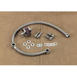 BRAIDED HOSE CRANKCASE BREATHER KIT