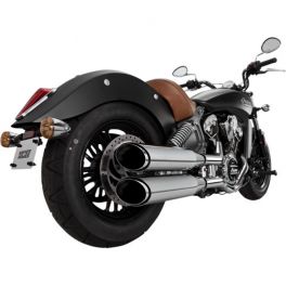 PONTEIRA VANCE & HINES TWIN SLASH 4" ROUND INDIAN SCOUT - 1801-0857