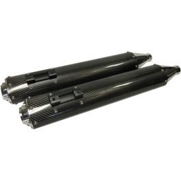 FUSION 4.5" OVAL CARBON FIBER SLIP-ON MUFFLERS