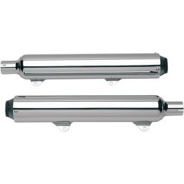 KERKER CHROME 3 1/2" SLIP-ON MUFFLER -1801-0374 KERKER CHROME 3 1/2" SLIP-ON MUFFLER -1801-0374