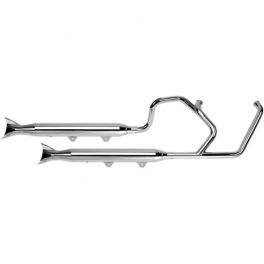 CHROME 2-INTO-2 CROSSOVER EXHAUST SYSTEM - 62878082