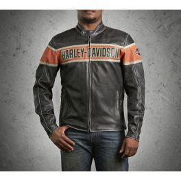 VICTORY LANE LEATHER JACKET - LCS9805713VM