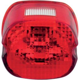 RED LAYDOWN TAILLIGHT LENS - 0902-6320 RED LAYDOWN TAILLIGHT LENS - 0902-6320