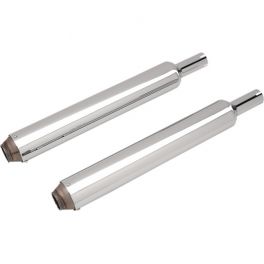 CHROME MIKUNI P.A.T. CORE SLIP-ON MUFFLERS - 12878045