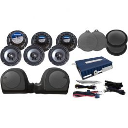 AMP/SIX SPEAKER KIT FOR 14-17 TWIN-COOLED™ MODELS - 4405-0406 AMP/SIX SPEAKER KIT FOR 14-17 TWIN-COOLED™ MODELS - 4405-0406