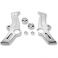 CHROME BOOMERANG FRAME COVERS - 0504-0193