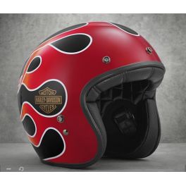 Retro Flame B01 3/4 Helmet - LCS98209-18vx