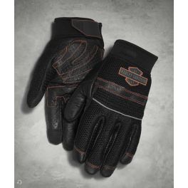 Men's Saddle Mesh & Leather Gloves - LCS98364-15vm