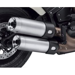 Screamin' Eagle Street Cannon Slip-on Mufflers - Brushed Satin Chrome - LCS64900640