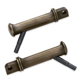 Brass Footpegs with Styled Wear Peg - Mid Controls - LCS50500791 Brass Footpegs with Styled Wear Peg - Mid Controls - LCS50500791