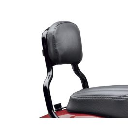 Passenger Backrest Pad - Compact - Smooth Black Vinyl - LCS52300559