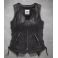 Women's Boone Fringed Leather Vest - LCS9801418VW