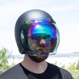 BILTWELL ANTI-FOG BUBBLE SHIELD RAINBOW MIRROR