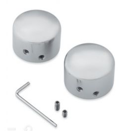Front Axle Nut Covers - Satin Chrome - LCS43000098
