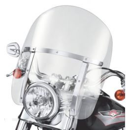 King-Size H-D Detachables Windshield for FL Softail Models - 18 in. Light Smoke, Polished Braces - LCS5827895 King-Size H-D Detachables Windshield for FL Softail Models - 18 in. Light Smoke, Polished Braces - LCS5827895