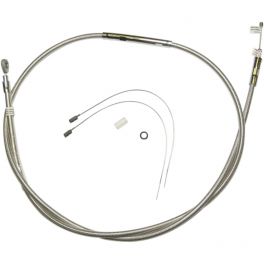 ALTERNATIVE LENGTH POLISHED STAINLESS HIGH EFFICIENCY CLUTCH CABLE - 0652-1621