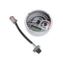5 in. Combination Analog Speedometer/Tachometer Kilometers/hr- Spun Aluminum Dial