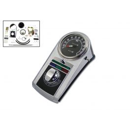Chrome Cast Dash Panel Kit with 2:1 Ratio Speedometer Chrome Cast Dash Panel Kit with 2:1 Ratio Speedometer