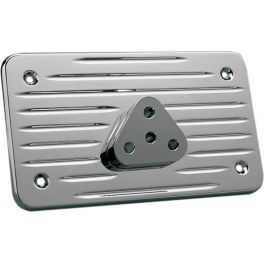 RADIUS GROOVED CHROME LICENSE BACKING PLATE DS-720848