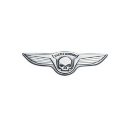 Skull with Wings Antique Nickel Medallion LCS9173202 Skull with Wings Antique Nickel Medallion LCS9173202