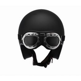 OF583 BOBBER MATTE BLACK HELMET