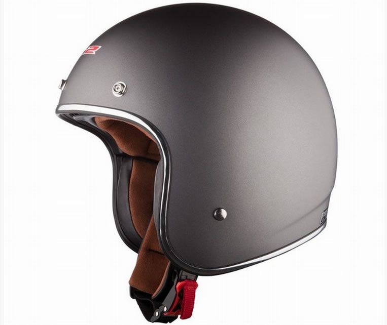 OF583 BOBBER MATTE TITANIUM HELMET LCS Motorparts