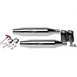 TAPERED CHROME SLIP-ON MUFFLERS 628-78088