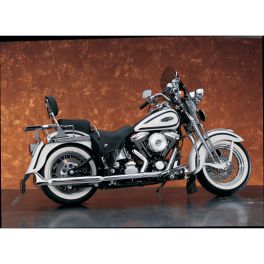 3" SILVER BULLET™ FISHTAIL MUFFLERS FOR SPRINGER SOFTAIL DS-202199 3" SILVER BULLET™ FISHTAIL MUFFLERS FOR SPRINGER SOFTAIL DS-202199