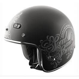 WOMEN'S SS600 AMERICAN BEAUTY MATTE BLACK HELMET