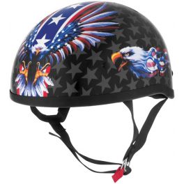 Skid Lid USA Flame Eagle Helmet Skid Lid USA Flame Eagle Helmet