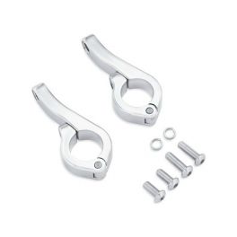 LED Fog Lamp Engine Guard Clamp Kit - Chrome LCS68000170