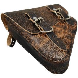 HARLEY DAVIDSON V ROD LEFT SIDE SOLO SADDLE BAG - RUSTIC BROWN SBVRDL06