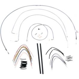 BRAIDED STAINLESS STEEL CABLE/BRAKE LINE KIT 0610-0719
