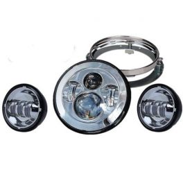 7" Motorcycle Projector Daymaker LED Bundle