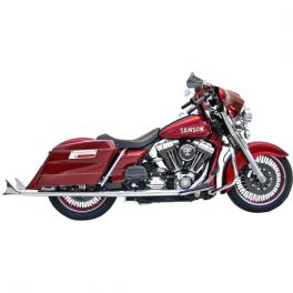 2.25" CHROME CHOLO SLIP-ON MUFFLERS 36" - 1801-0911